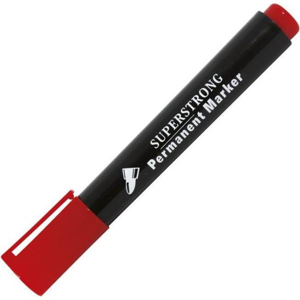 Marker permanentni 1,5-3mm okrugli vrh 412 crveni
