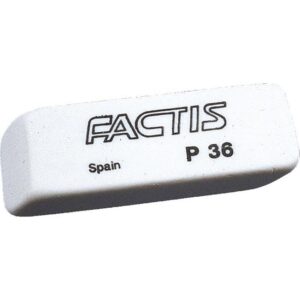 Gumica plastična P36 soft Factis bijela-KOMAD, 000002165