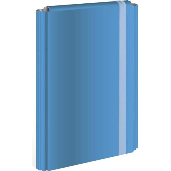 Mapa s gumicom hrbat-30mm A4 karton Interdruk cyan plava, 000025611