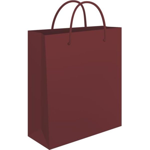 Vrećice ukrasne 24x39x9cm sjajna plastifikacija Fornax bordo, 000005765