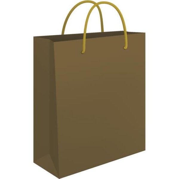 Vrećice ukrasne 24x39x9cm sjajna plastifikacija Fornax zlatne, 000005766