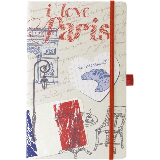 Notes Ivory 9x14cm karo s gumicom Traveller 05-009 Paris!!, 000025144
