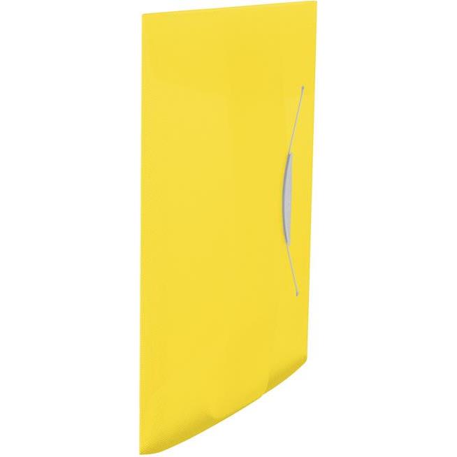 Fascikl klapa s gumicom pp A4 Vivida Esselte 624045 prozirno žuti!!, 000035841