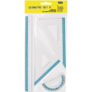 Geometrijski set GT2 srednji Educa blister, 000009873