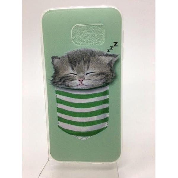 MASKICA +CLASS TPU SLIM PRINT ZA SAMSUNG J7 2017 MAČAK U VREĆI