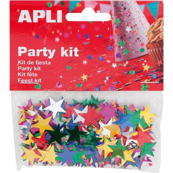 CONFETTI ZVJEZDICE RAZNE BOJE APLI 15MM 14GR, 13821