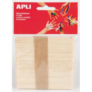 DRVENI ŠTAPIĆI NATUR 114x10MM APLI PK50, 13063