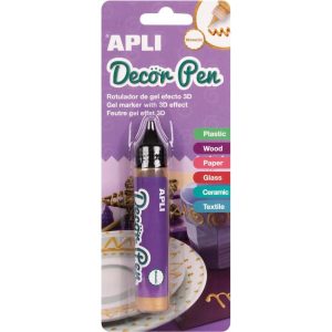 MARKER APLI DECOR PEN 3D EFEKT METAL ZLATNI, 15009