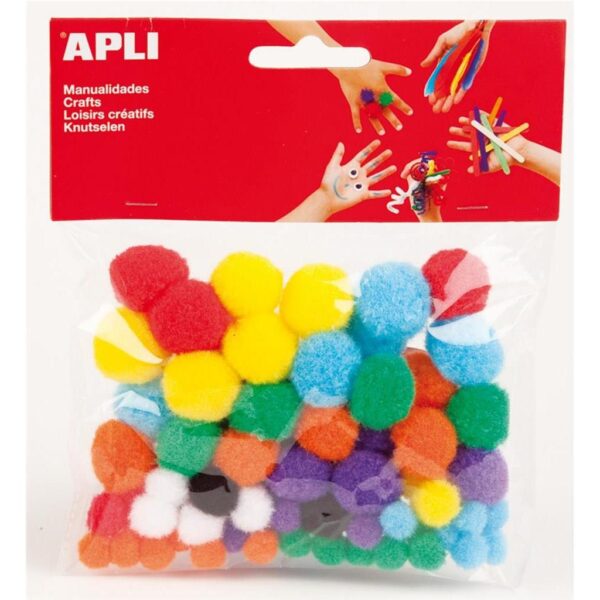 POM POM APLI COLOURS 78KOM, 13061