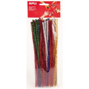 UKRASNA GLITTER CJEVČICA APLI 30CM PK50, 13066