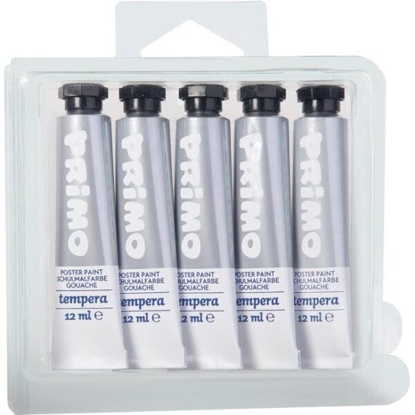 Boja tempera 12ml.aluminijska tuba pk5 CMP.440TRA910 srebrna blister
