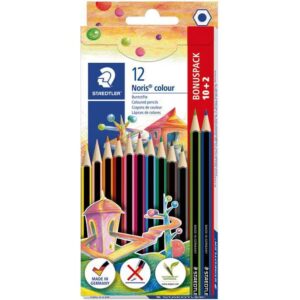 Boje drvene 12boja Noris colour Staedtler 185 C12P 10+2 boje gratis, 000023382