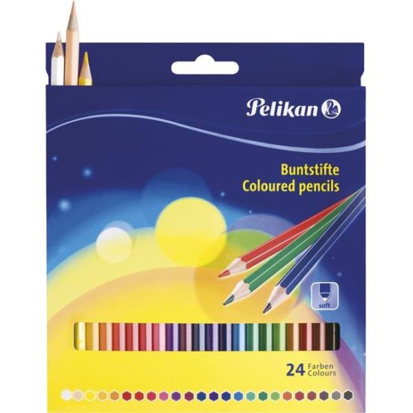 Boje drvene 24boje Pelikan 724013 blister, 000035440