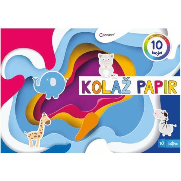 Kolaž papir 10 listova B5 samoljepljivi Connect