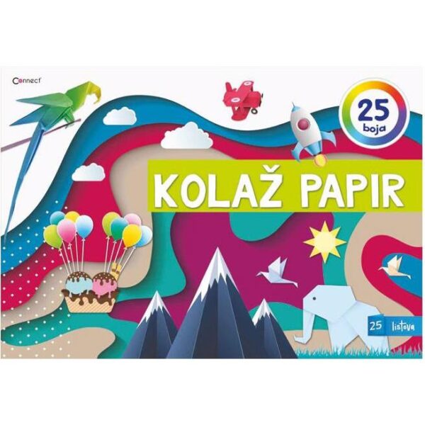 Kolaž papir 25 listova A4 Connect, 000004011