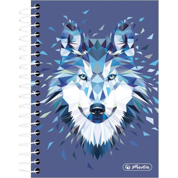 Blok kolegij 100x140mm karo 200L Wild Animals vuk Herlitz 50027859