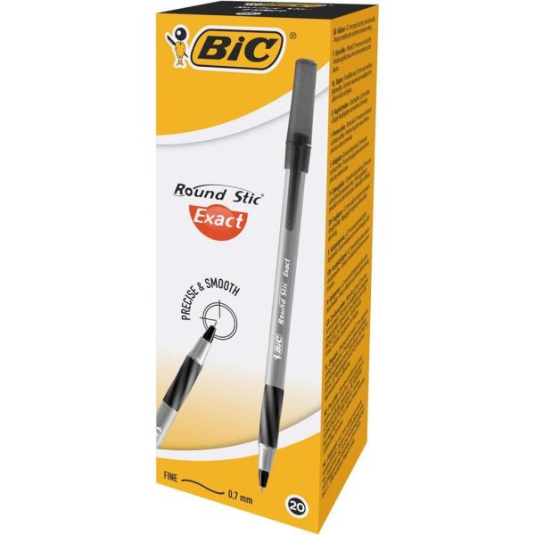 KEMIJSKA OLOVKA BIC ROUND STIC EXACT CRNA 918542