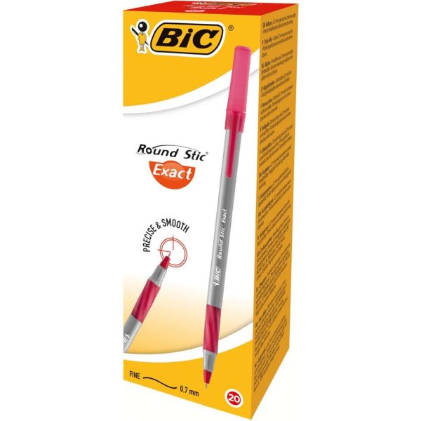 KEMIJSKA OLOVKA BIC ROUND STIC EXACT CRVENA, 920390