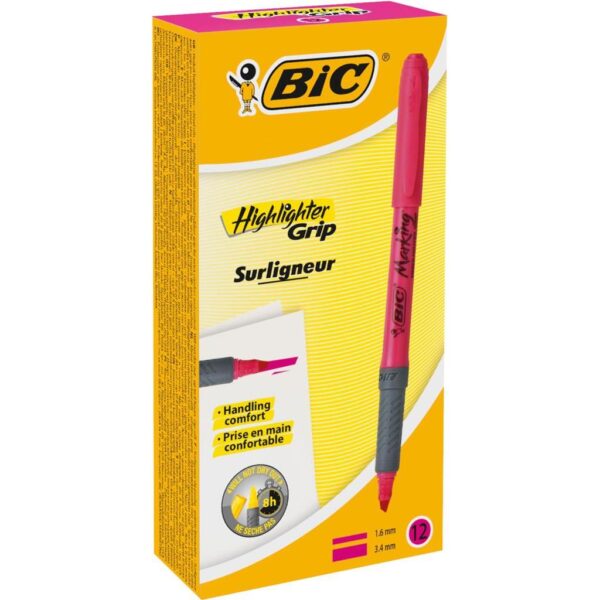 MARKER BIC GRIP ZA TEKST ROZI, 811934
