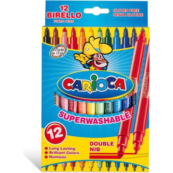 Flomasteri Carioca dvostrani birello 12 boja 41457