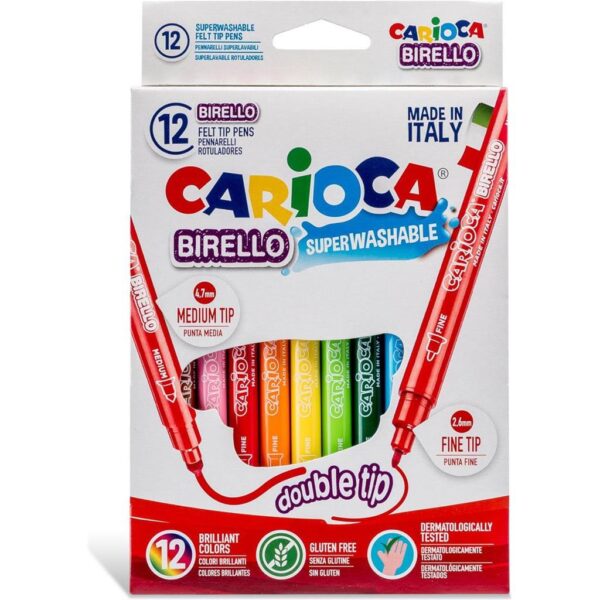 Flomasteri Carioca dvostrani birello 12 boja 41457 - Slika 2