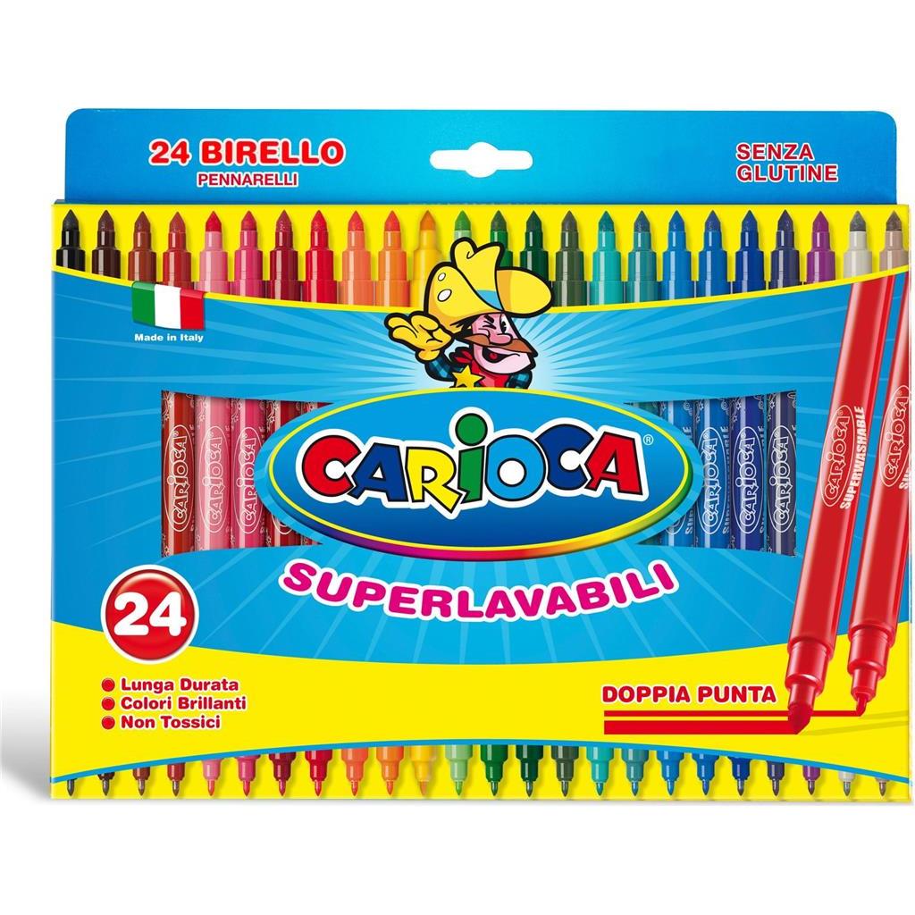 Flomasteri Carioca dvostrani briello 24 boje 41521