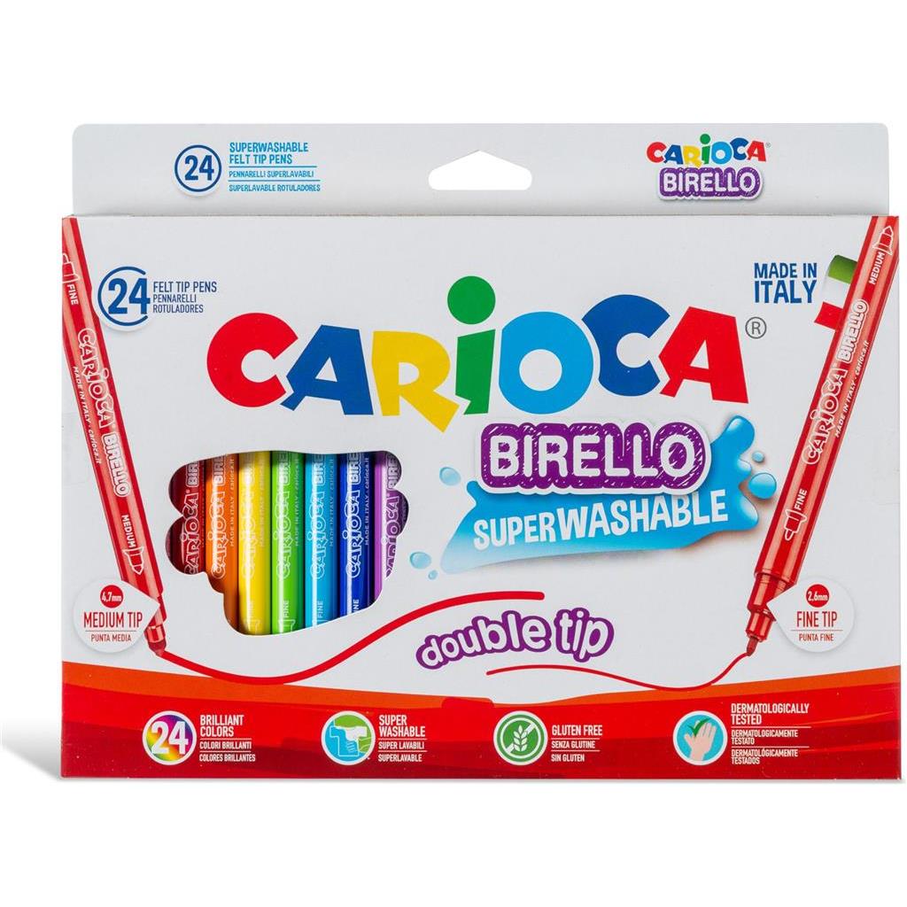 Flomasteri Carioca dvostrani briello 24 boje 41521 - Slika 2