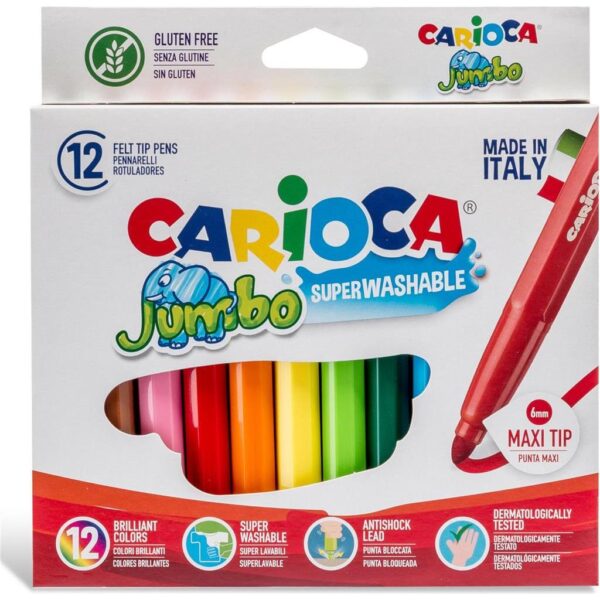 Flomasteri Carioca jumbo 12 boja 40569, 40569 - Slika 2