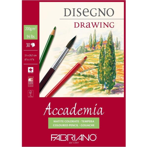 BLOK FABRIANO ACCADEMIA A5 200G 30L SPIRALNI 44201421