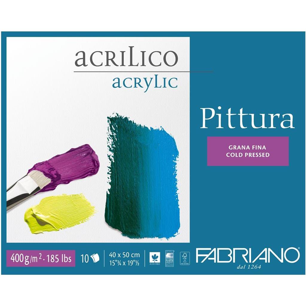 BLOK FABRIANO PITTURA 40x50 400G 10L, 40004050