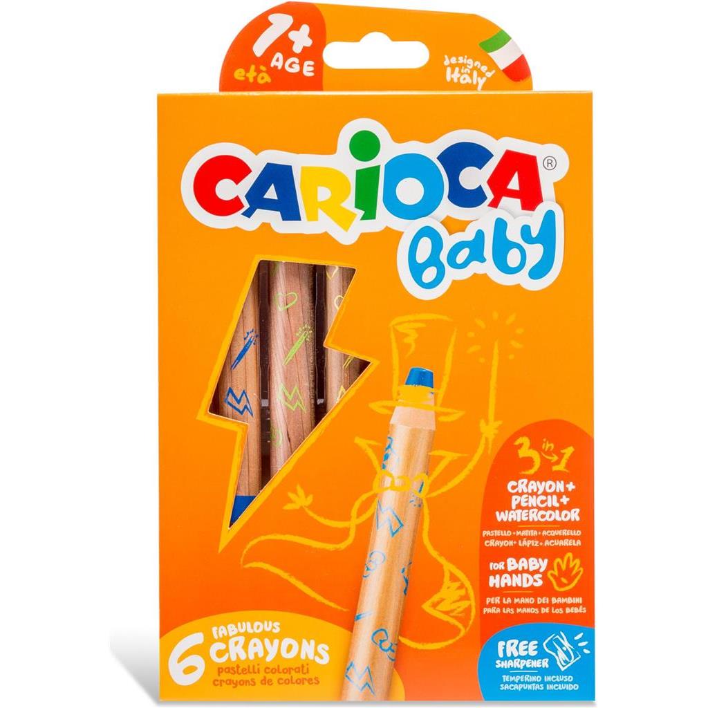 Drvene bojice Carioca baby 3u1 42817