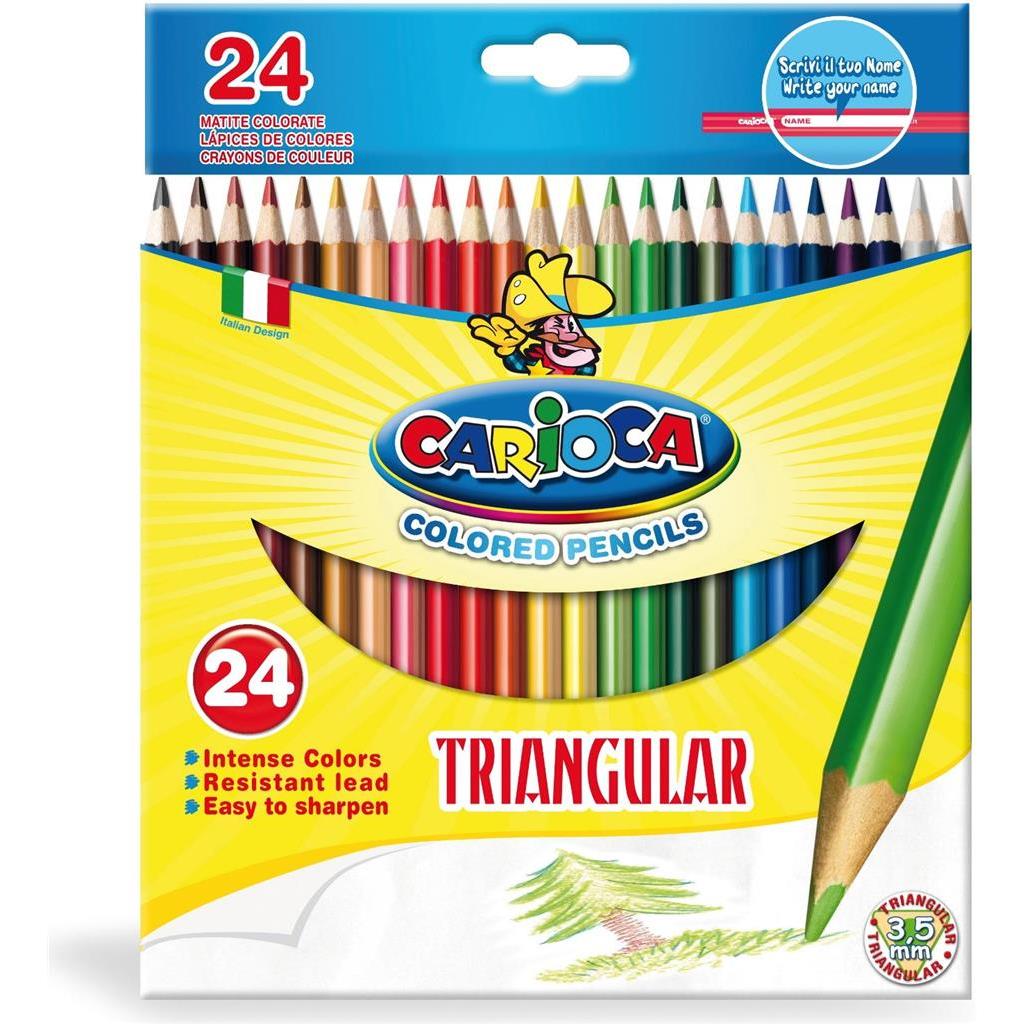 DRVENE BOJICE CARIOCA TRIANGULAR 24 BOJE 42516 - Slika 2