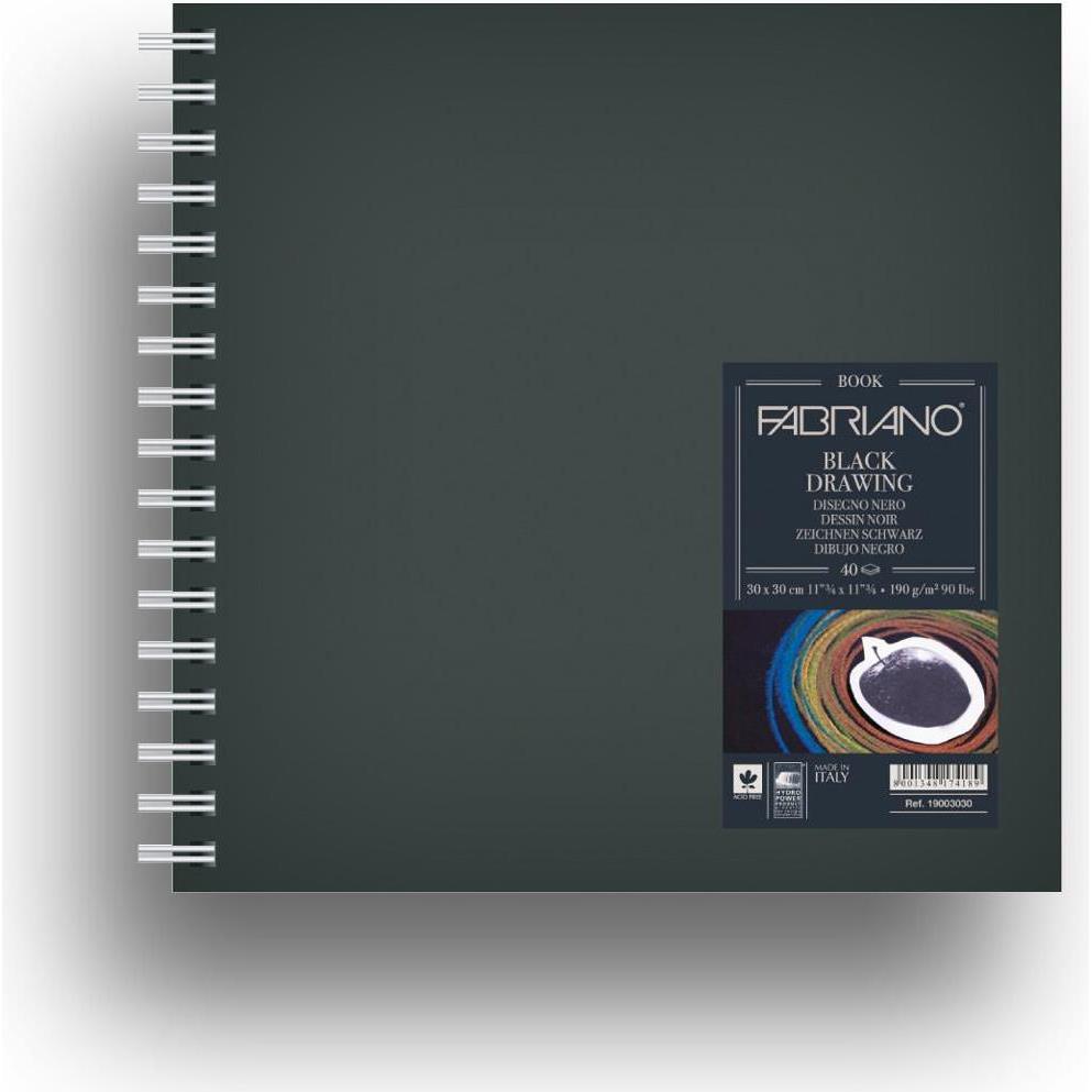 BLOK FABRIANO BLACKBOOK A5 190G 40L 19014821