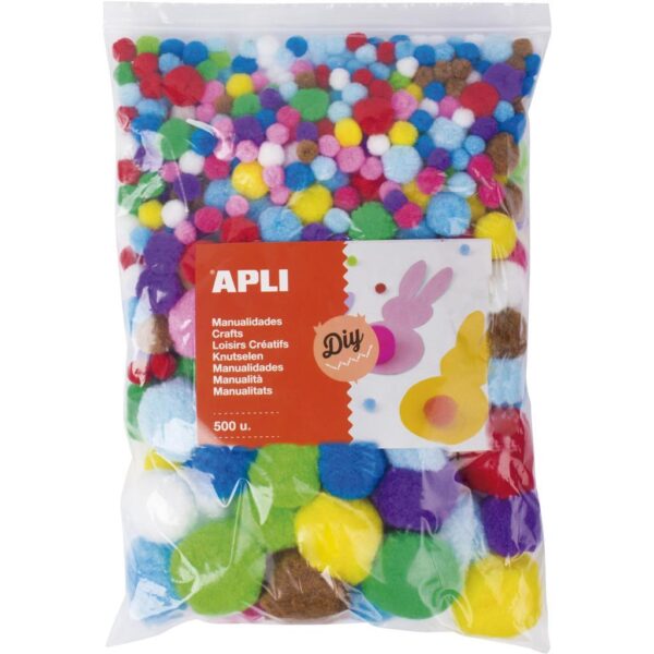 POM POM APLI COLORS PK500, 17448
