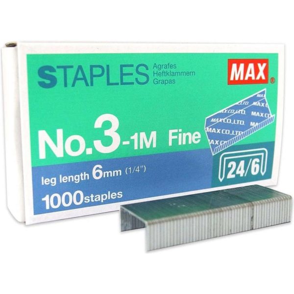 SPAJALICE STROJNE MAX BR.3 24/6 PK1000 MS90113