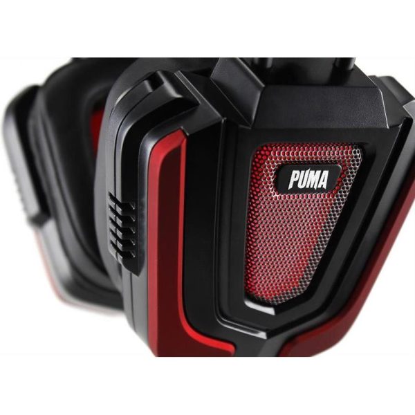 Gaming slušalice White Shark PUMA crno-crvene - Slika 2