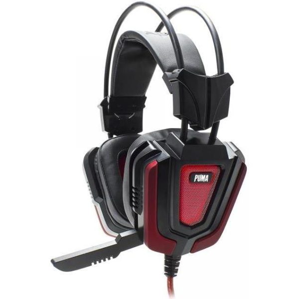 Gaming slušalice White Shark PUMA crno-crvene - Slika 3
