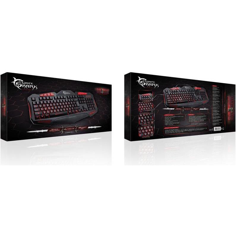 Tipkovnica WHITE SHARK GK-1621 SHOGUN, gaming, crveno osvjetljenje, crvena 8142, SHOGUN BLUE - Slika 2