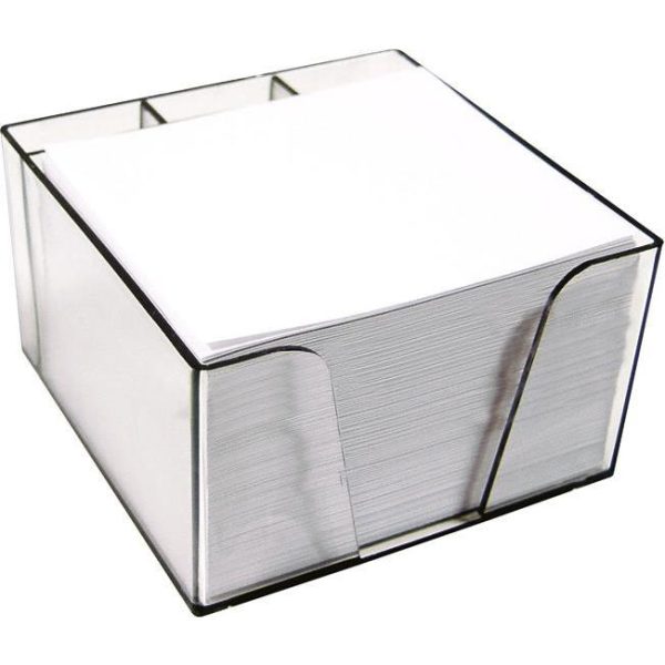 Blok kocka pvc 10x8,5x6cm s papirom bijelim Elisa, 000000887