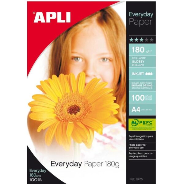 PAPIR APLI FOTO EVERYDAY A4 210x297 180G 100L, 11475