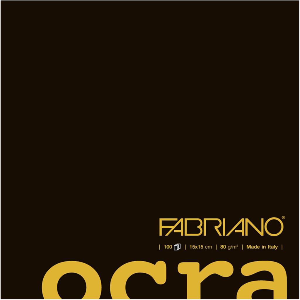 BLOK FABRIANO OCRA 15x15 100L PRAZNE KORICE OKER SPIRALNI 80GR 36212972