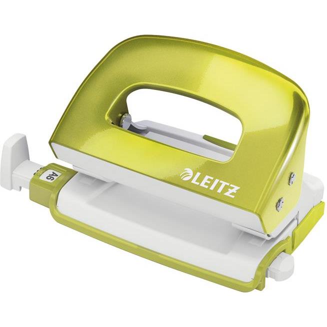 Bušač 2 rupe do 10 listova Wow Leitz 50601064 metalik svijetlo zeleni