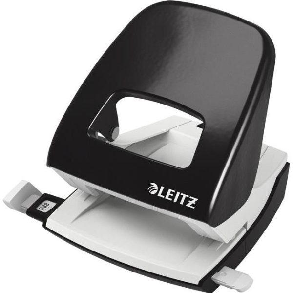 Bušač 2 rupe do 30 listova Leitz 50080095 crni, 000013725