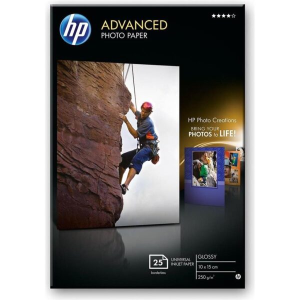 Papir InkJet HP ADVANCED 10x15/25, Photo, Glossy, 250 g/m2, 25 listova, Q8691A - Slika 3