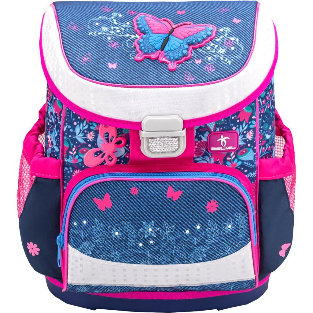 TORBA ŠKOLSKA BELMIL MINI-FIT BUTTERFLY JEANS 405-33/3/20 - Slika 2