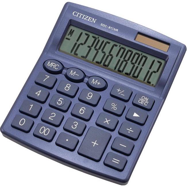Kalkulator komercijalni 12mjesta Citizen SDC-812NRNVE plavi blister