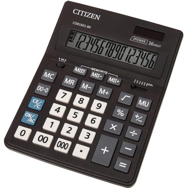 Kalkulator komercijalni 16mjesta Citizen CDB-1601 BK crni, 000025439