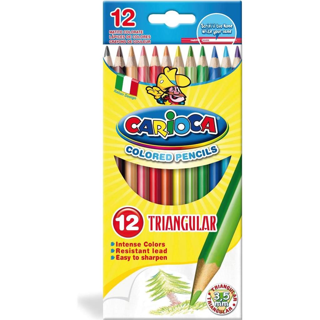 DRVENE BOJICE CARIOCA TRIANGULAR 12 BOJA 42515