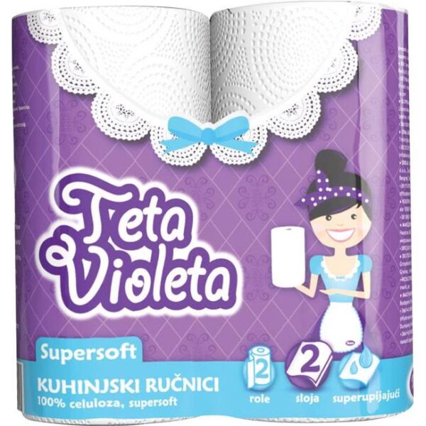 Ručnik papirnati 21x24cm složivi pk15 200L Violeta, 000043946