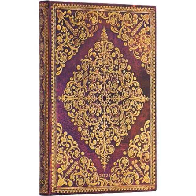 Planer tjedni 2021-13x18cm-midi horizontalni s gumicom Viola Paperblanks DE6837-2